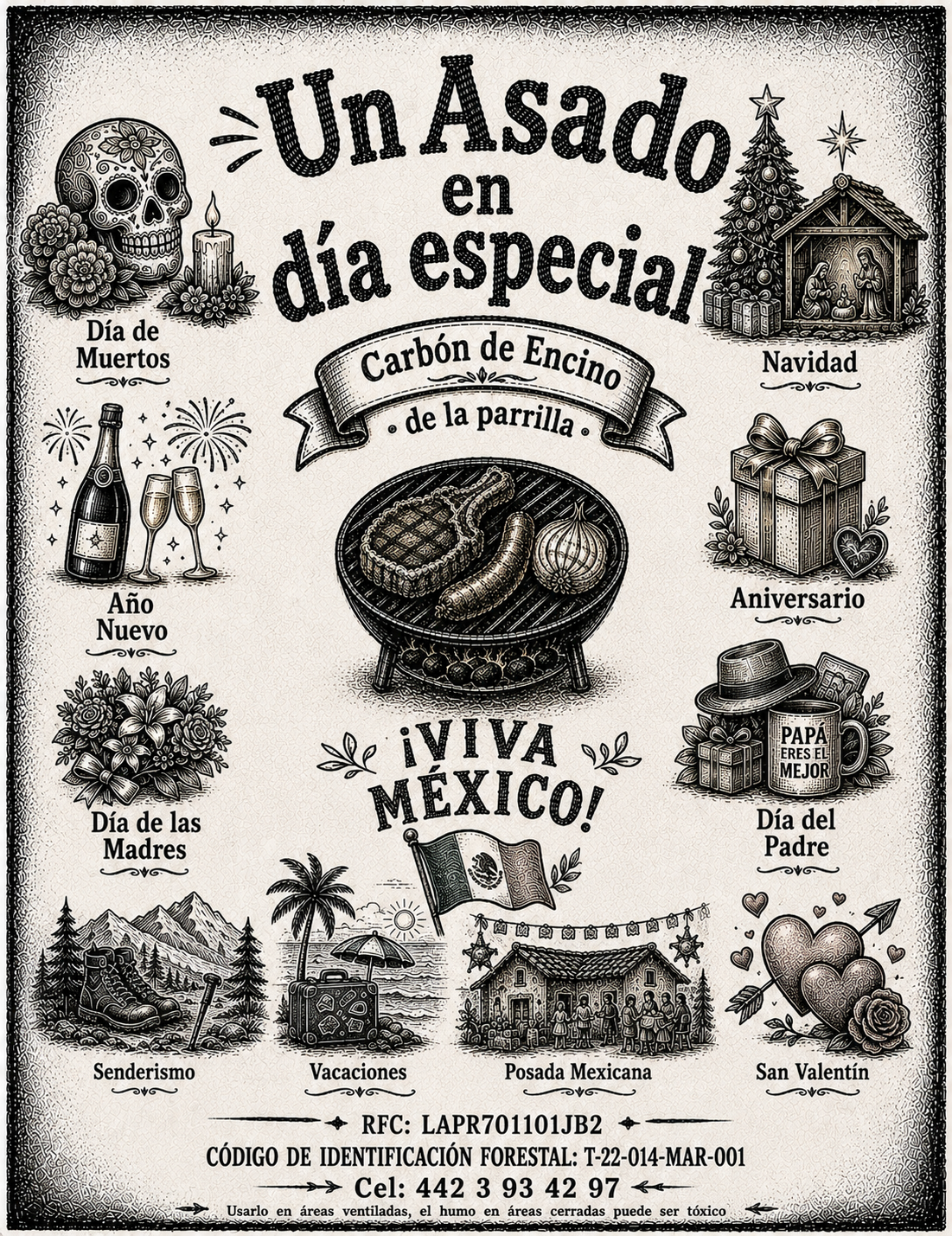 Un asado en día especial
